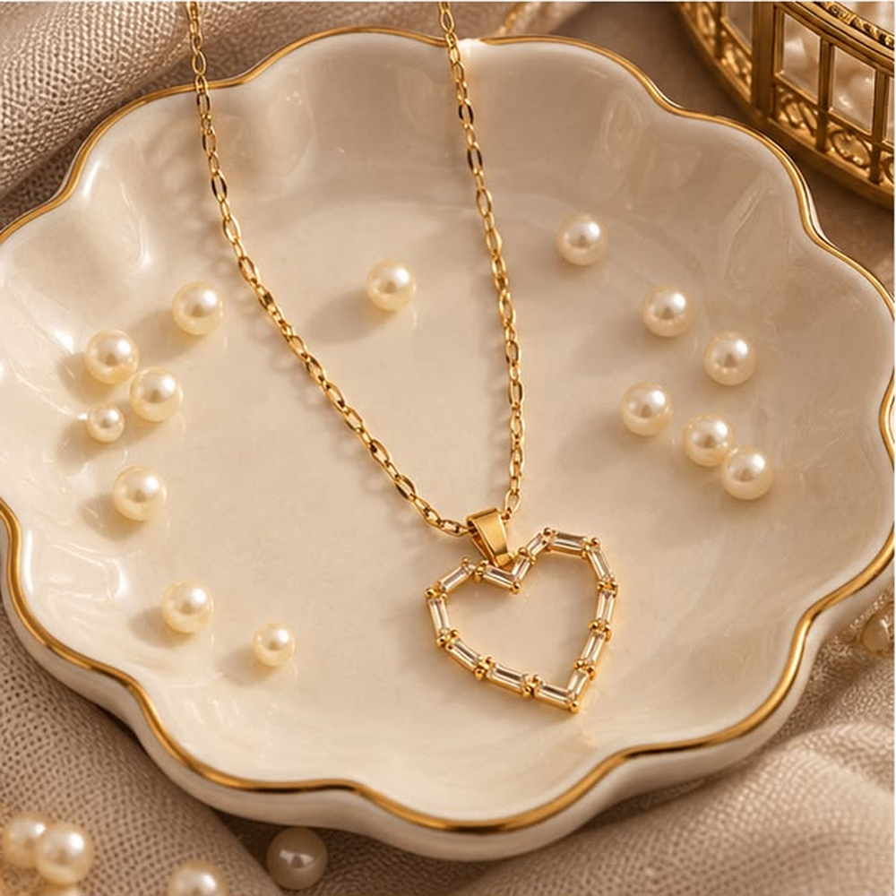 Amora Hollow Heart Necklace
