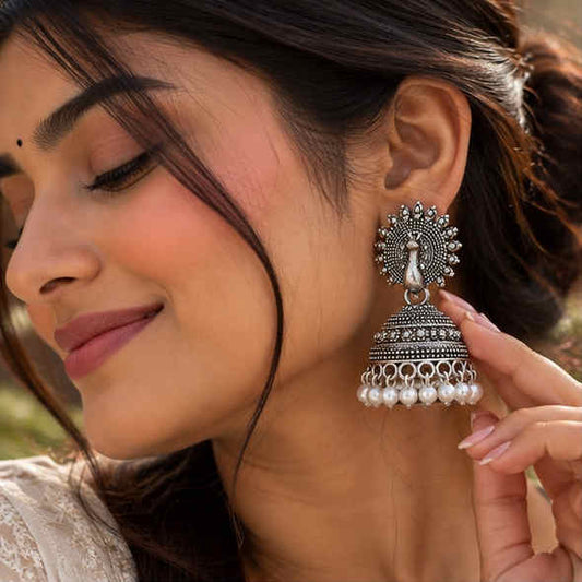 Mayurika Pearl Jhumkas