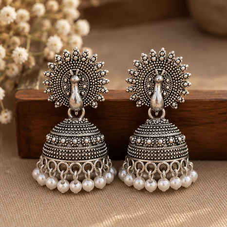 Mayurika Pearl Jhumkas