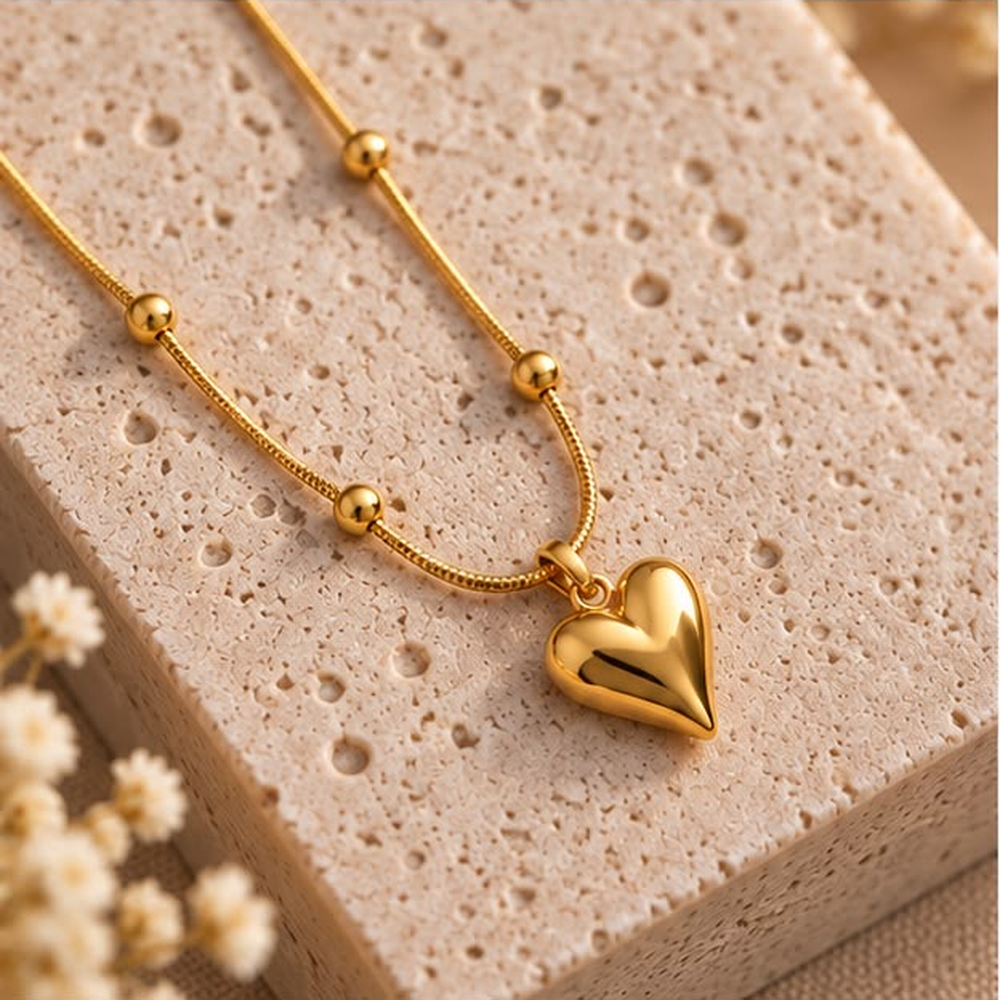 Roselle Heart Necklace