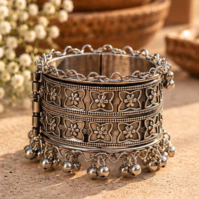 Royal Noor Oxidised Kada