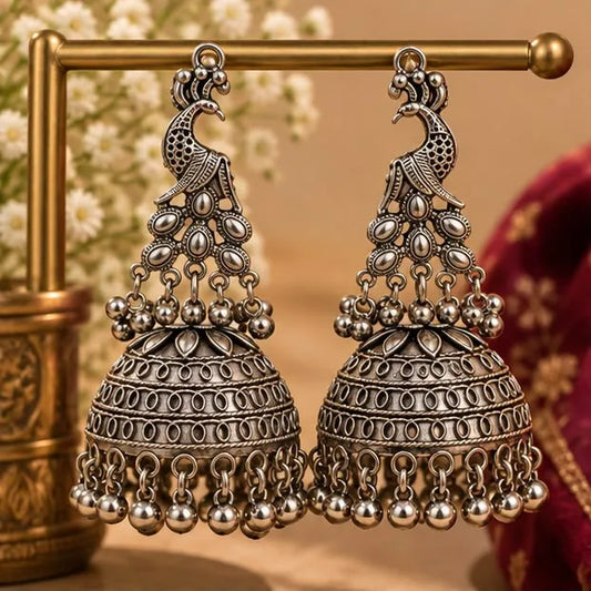 Shahi Mayur Jhumkas