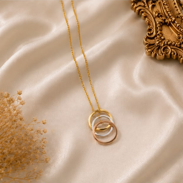 Trinity Rings Necklace