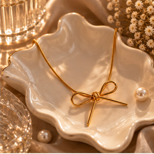 Dainty Bow Knot Necklace