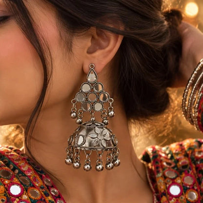 Aaina Antique Jhumkas