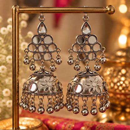 Aaina Antique Jhumkas