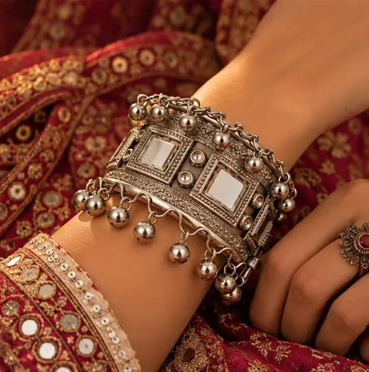 Aaina Royale Oxidised Kada