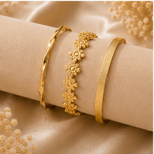 Aurelia Floral Bracelet Set