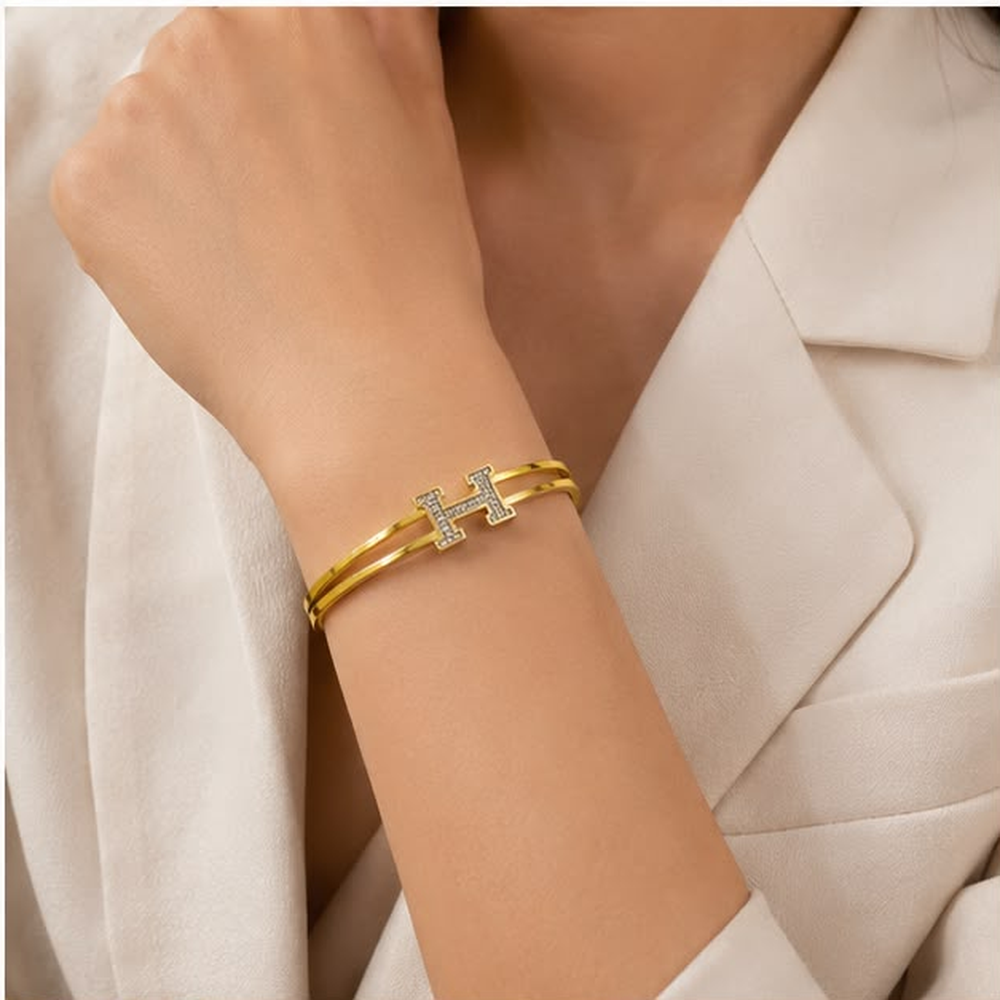 Aurelia H Cuff Bracelet