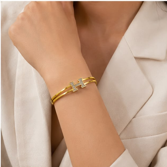 Aurelia H Cuff Bracelet