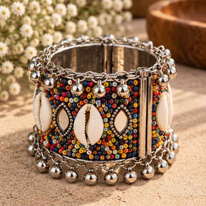 Boho Fiesta Shell Kada