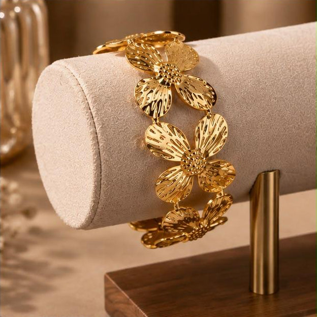 Elara Floral Cuff