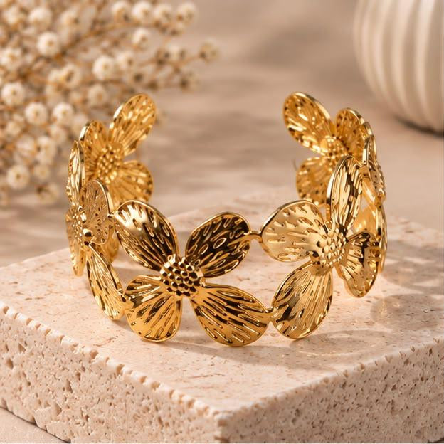 Elara Floral Cuff