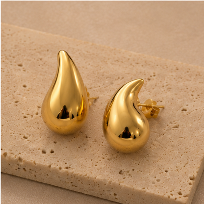 Golden Teardrop Earrings