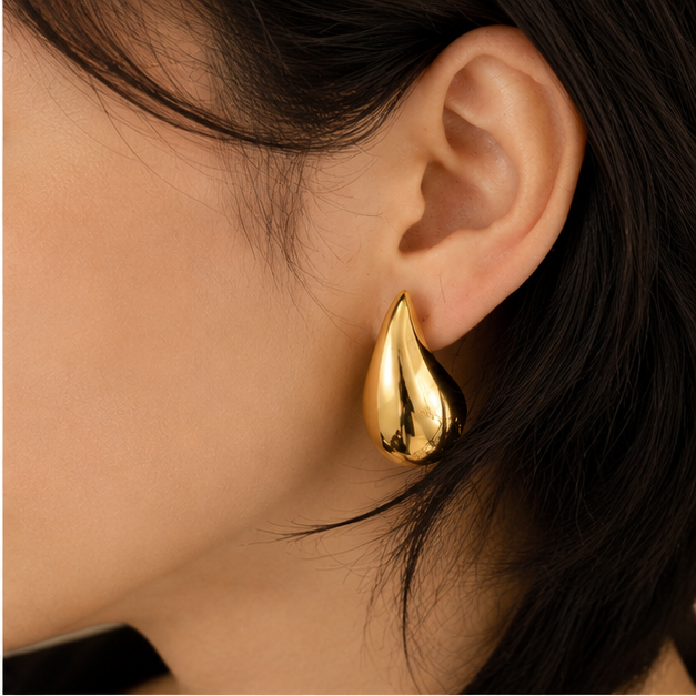 Golden Teardrop Earrings