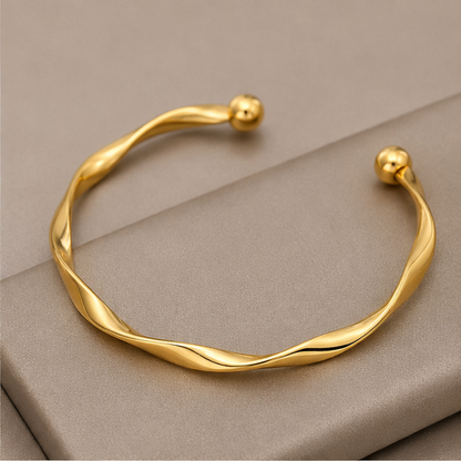 Golden Twist Bracelet