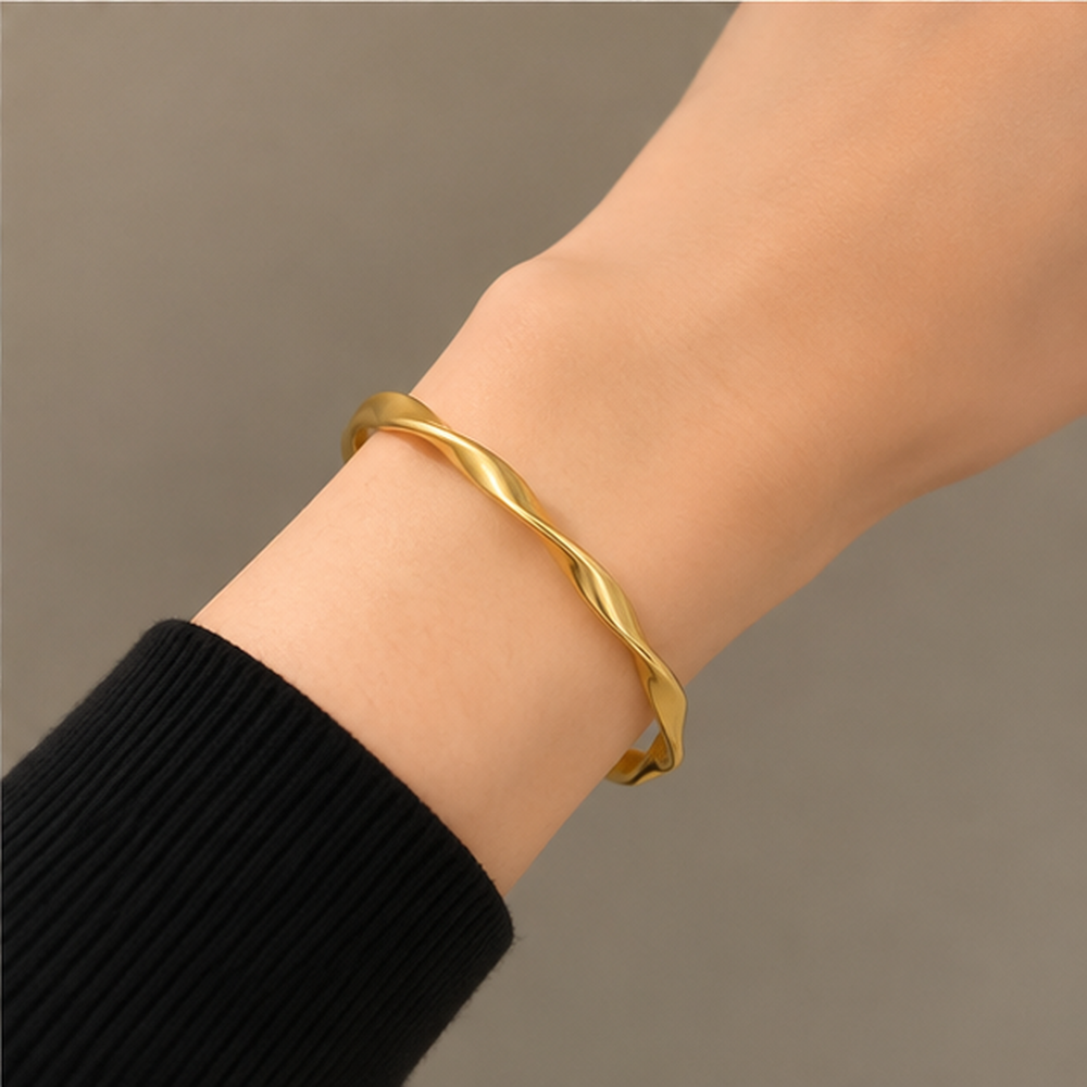 Golden Twist Bracelet