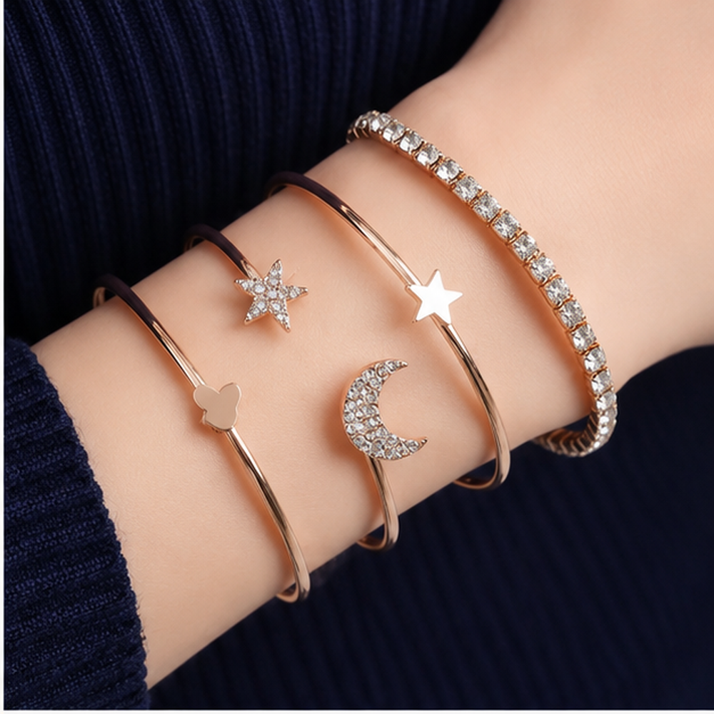 Luna & Star Bracelet Set