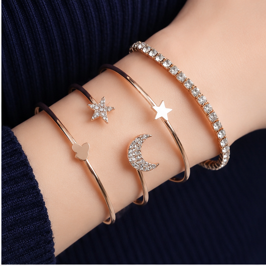 Luna & Star Bracelet Set