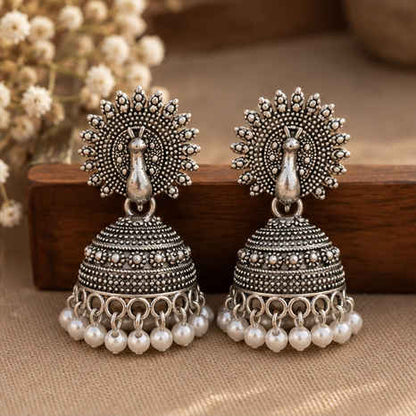 Mayurika Pearl Jhumkas