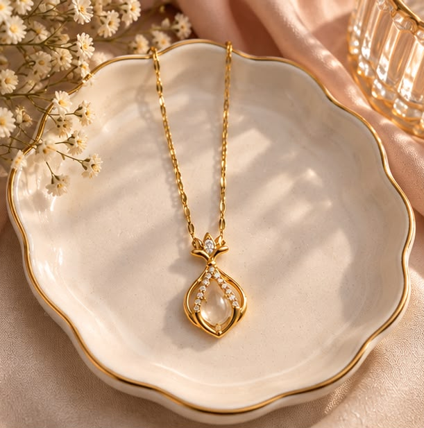 Opaline Drop Necklace