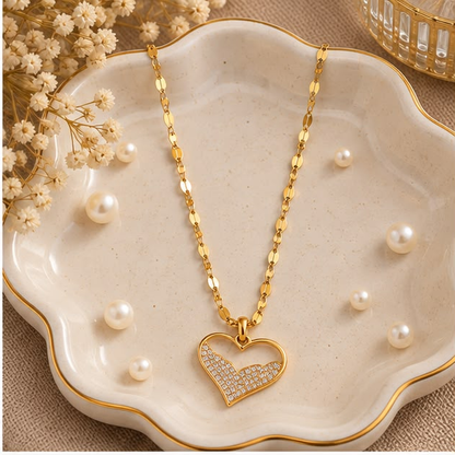 Pavé Heart Necklace