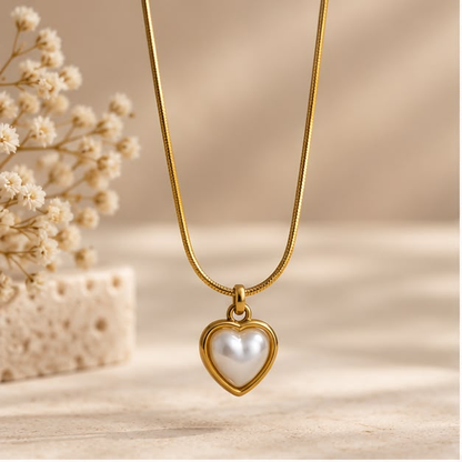 Pearl Heart Necklace