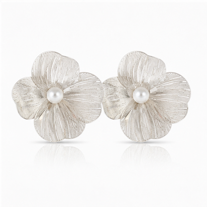 Pearl Petal Earrings
