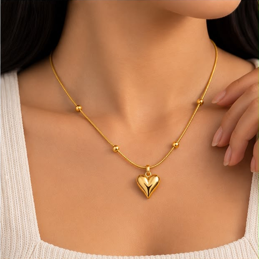 Roselle Heart Necklace
