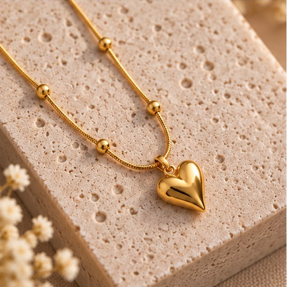 Roselle Heart Necklace