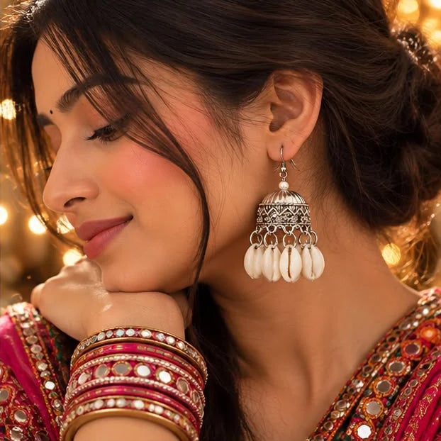 Samudra Shell Drop Jhumka