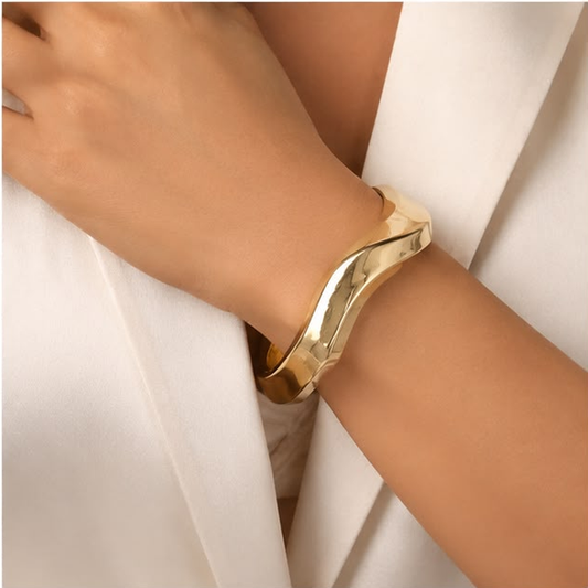 Sculpted Square Cuff Bracelet