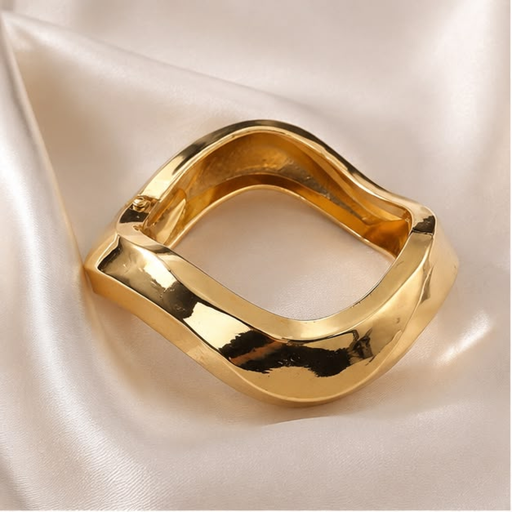 Sculpted Square Cuff Bracelet