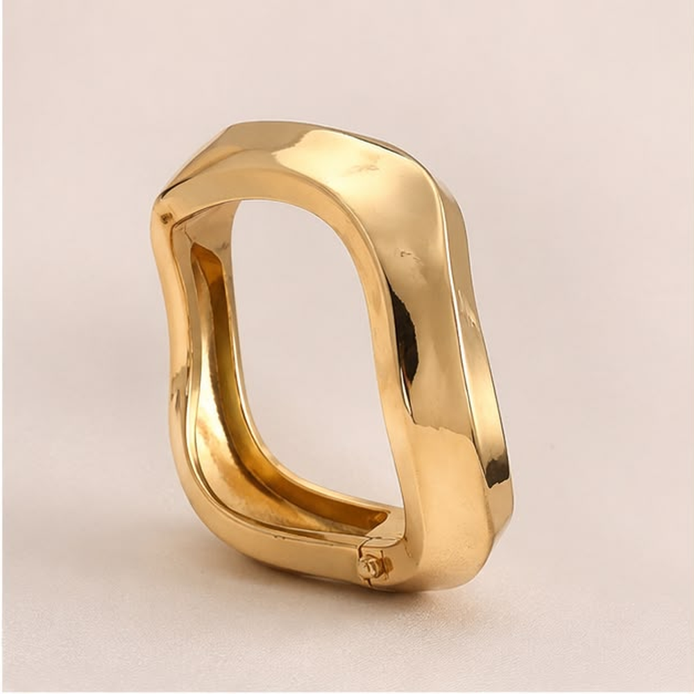 Sculpted Square Cuff Bracelet