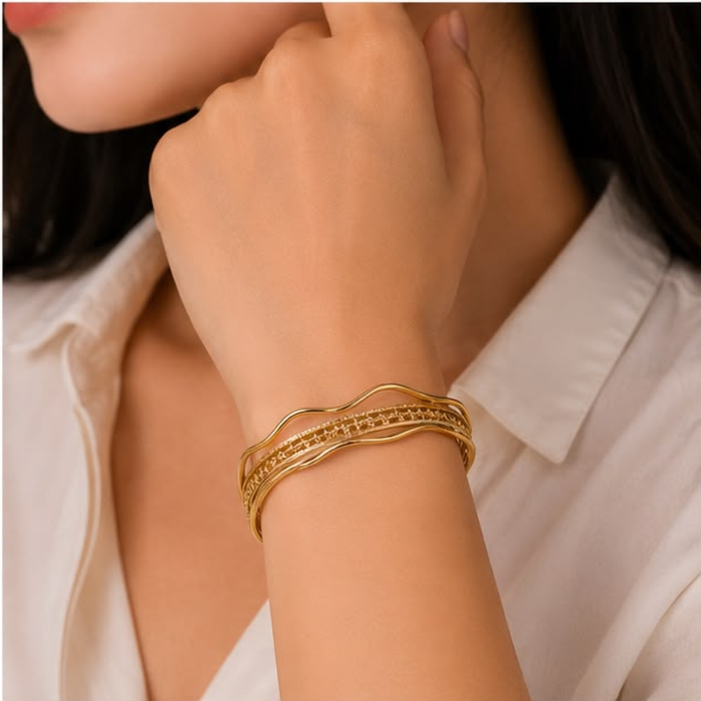 Seraphine Wave Bracelet