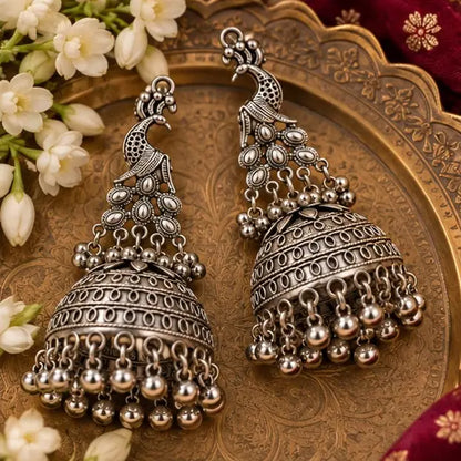 Shahi Mayur Jhumkas
