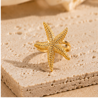 Star Fish Adjustable Ring