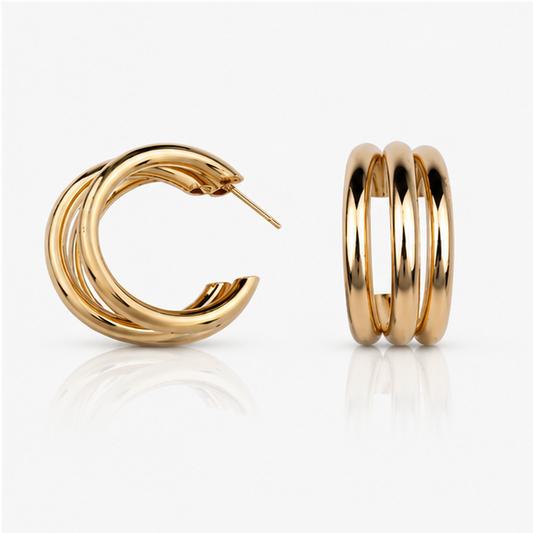 Trinity Gold Hoops