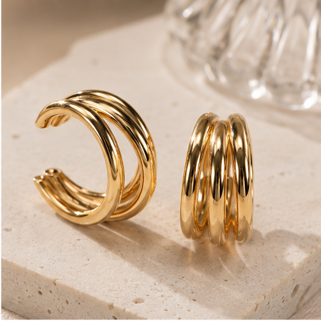 Trinity Gold Hoops