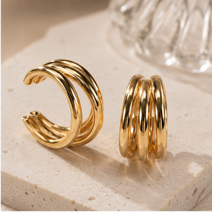Trinity Gold Hoops