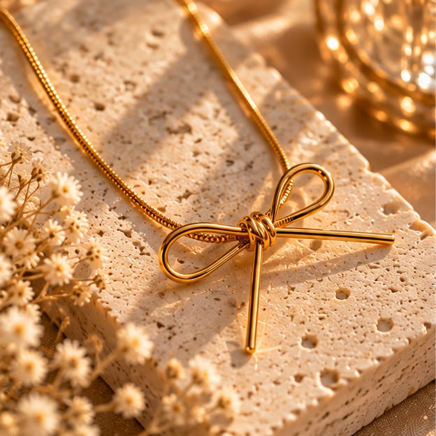 Dainty Bow Knot Necklace