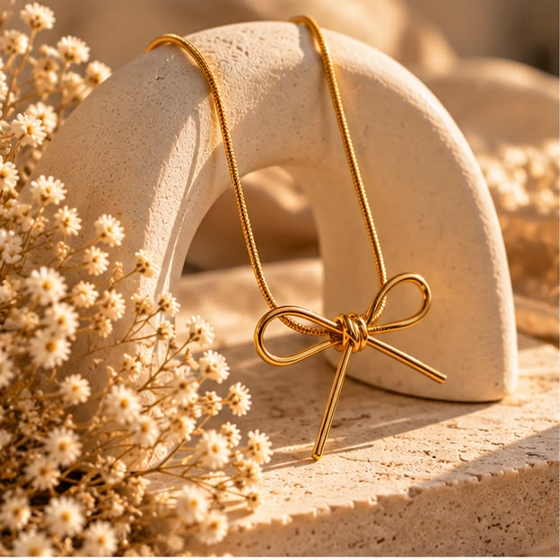 Dainty Bow Knot Necklace