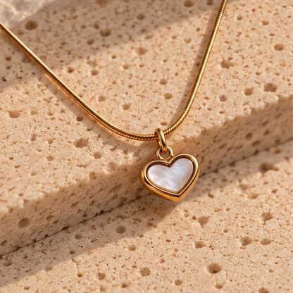 Pearl Heart Glow Necklace