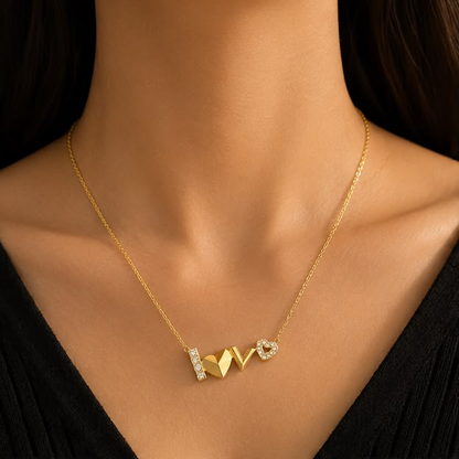 I love you necklace