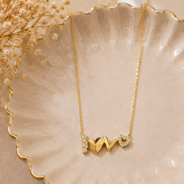 I love you necklace