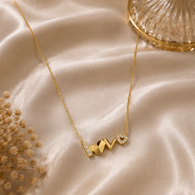 I love you necklace